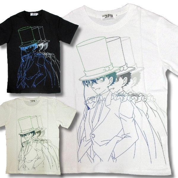 名探偵コナン アニメ キャラ 残像 キッド 柄 半袖 Tシャツ アメカジ 薄手 メンズ / bia0...