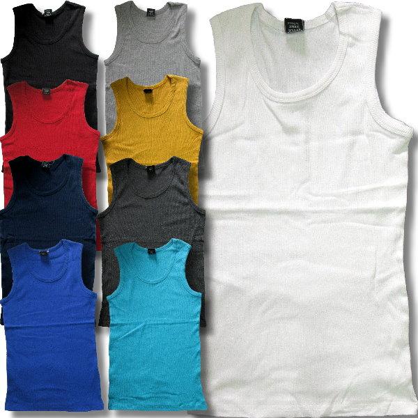 生産終了 再無 メンズ タンクトップ スタンダード タイプ アメカジ 無地 少し薄手 再入荷x多 /...