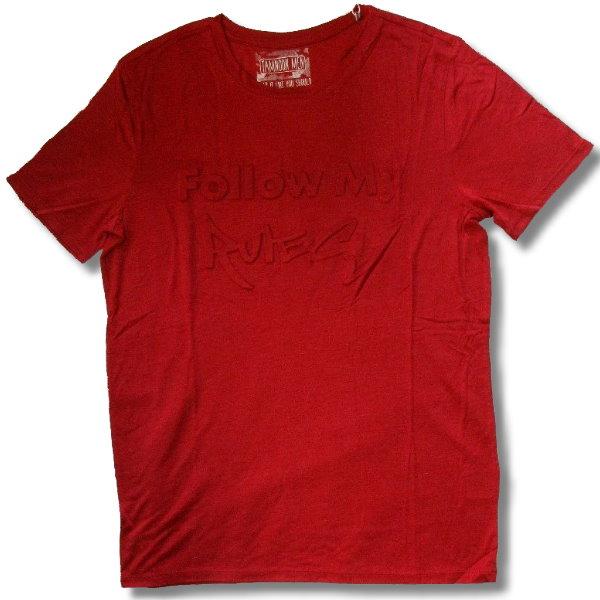 在庫処分セール アウトレット 再無  メンズ 半袖 Tシャツ 3D 押し出し TRエンボスプリント ...