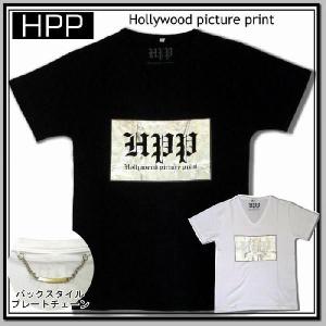 廃盤 ファッション メンズ 半袖 Tシャツ tee Vネック HPP 細身 / bia342｜hello-import