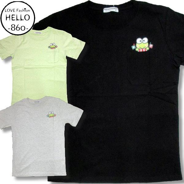 生産終了 再無 サンリオ けろけろけろっぴ 柄 半袖 Tシャツ アメカジ 薄手 メンズ / bia6...