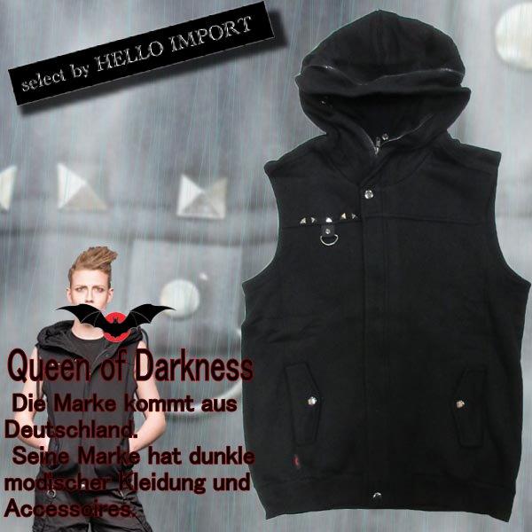 ベスト モード メンズ ゴシック ファッション フード 服 黒 厚手 送料無料 /rfa006