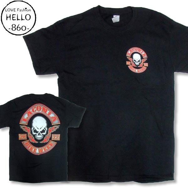 ホットレザーズ イベントT メンズ ファッション 半袖 Tシャツ スカルボーン柄 /rfa049