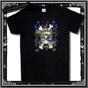 赤い死神 デス 髑髏 両面プリント 半袖Tシャツ 黒 : シリコンホース