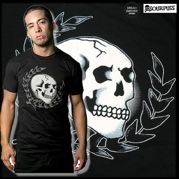 セール パンク ファッション Tシャツ メンズ 半袖 服 骸骨ヘッド柄 クリックポスト送料無料/ r...