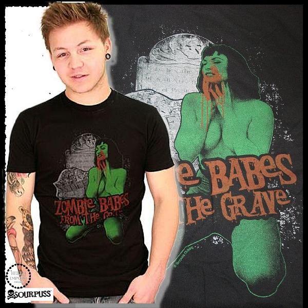 ホラーパンク ファッション 大きいサイズ Tシャツ 墓場のゾンビベイベー柄 クリックポスト送料無料 ...