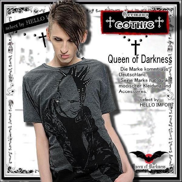 再無 生産終了 ゴシック メンズ Tシャツ 半袖 服 パンク ファッション 灰 /rfa151