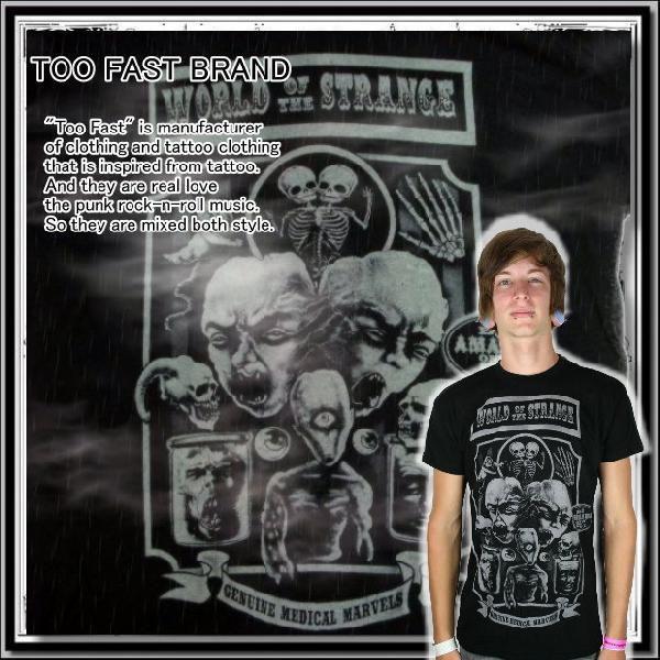 クリックポスト送料無料 廃盤 パンク ファッション 服 Tシャツ 半袖 メンズ ドッペル柄 大きいサ...