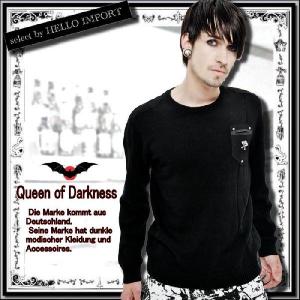 在庫処分セール アウトレット 再無 ゴシック メンズ 長袖 ロンT 穴開き