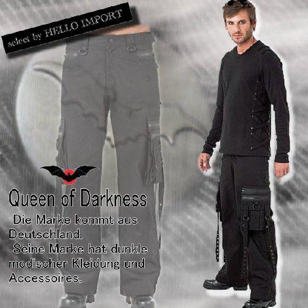 再無 生産終了 ゴシック メンズ ブラック ロング パンツ ファッション 黒 送料無料 /rfb03...