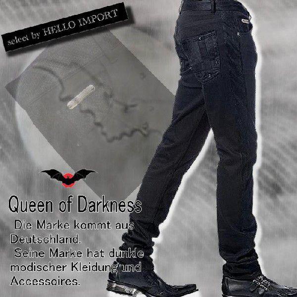 再無 生産終了 ゴシック メンズ ブラック ロング パンツ ファッション 黒 送料無料 /rfb03...