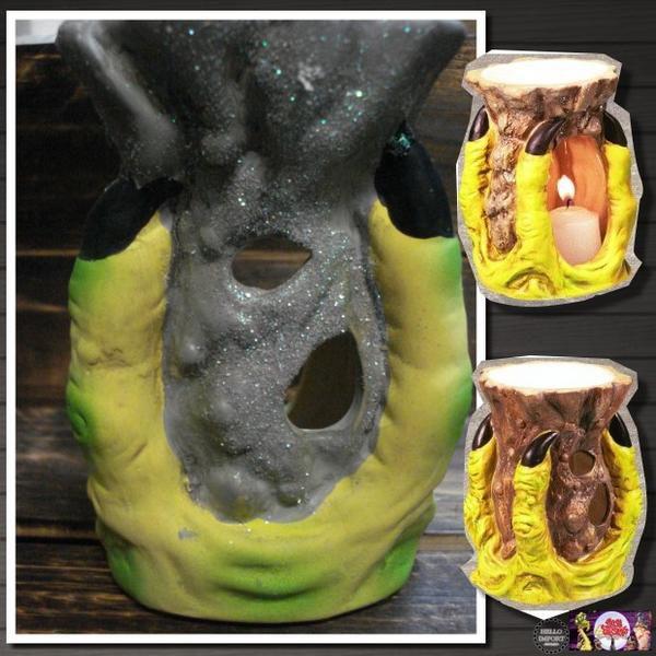 ファンタジー キャンドルホルダー アロマポット 龍 モンスターハンド / rfh120