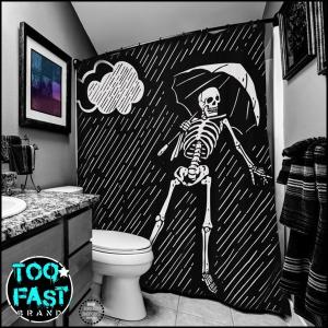 ホラーパンク シャワーカーテン 180 x180 おしゃれ 海外 ブランド