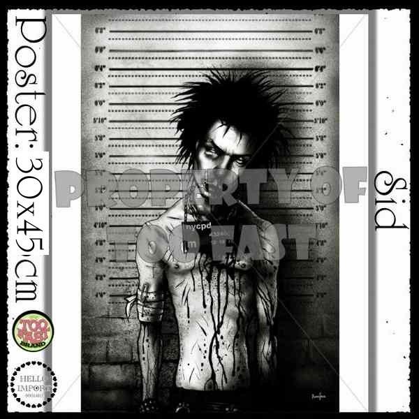 ポスター シド マグショット柄 インテリア 雑貨 /rfo205