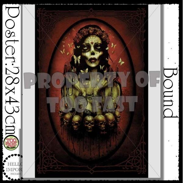 ポスター 骸の上で束縛されたゾンビ柄 インテリア 雑貨 /rfo212