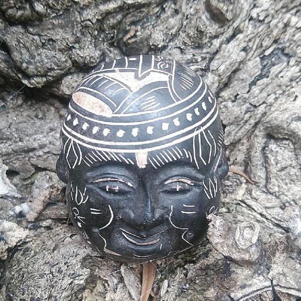 ネパール 喜怒哀楽の4面仏頭 インテリア アジアン 雑貨 置物 風水 仏像/rfo333
