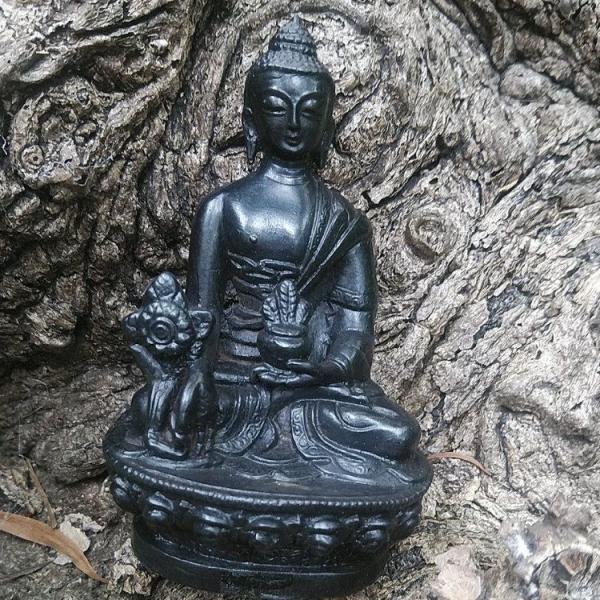 ネパール 薬師如来 置物 インテリア アジアン 雑貨 オブジェ 仏像/rfo337