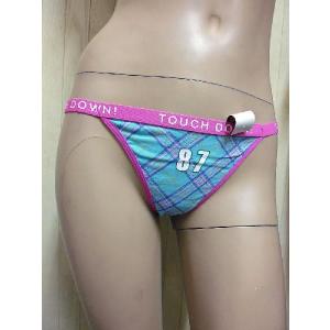 訳あり ナンバリング&チェック柄 Tバック シ...の詳細画像2