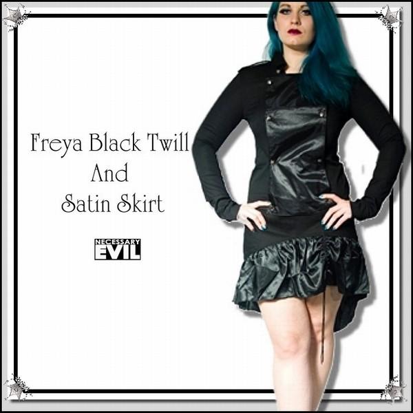 セール 廃盤 大人ゴシック フィッシュテールミニ丈スカート 黒 ファッション 服 レディース ビジュ...