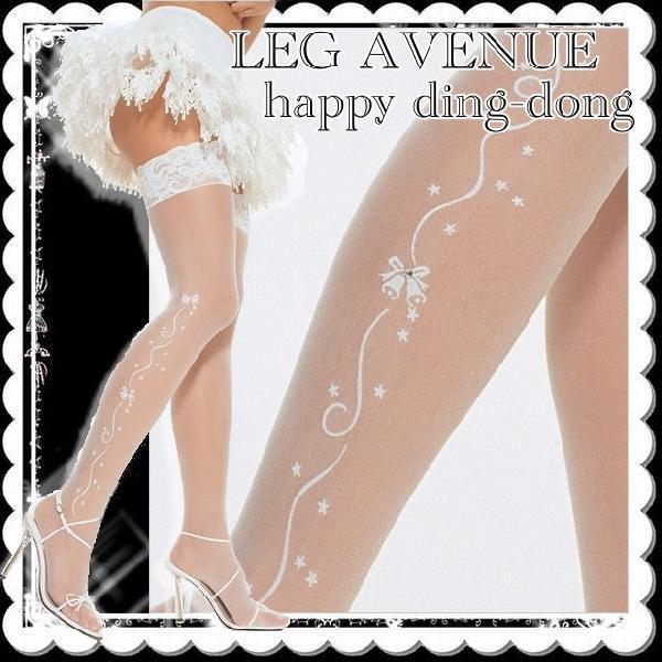 結婚式 ベル柄 オーバーニーハイストッキングインポート LEG AVENUE クリックポスト送料無料...