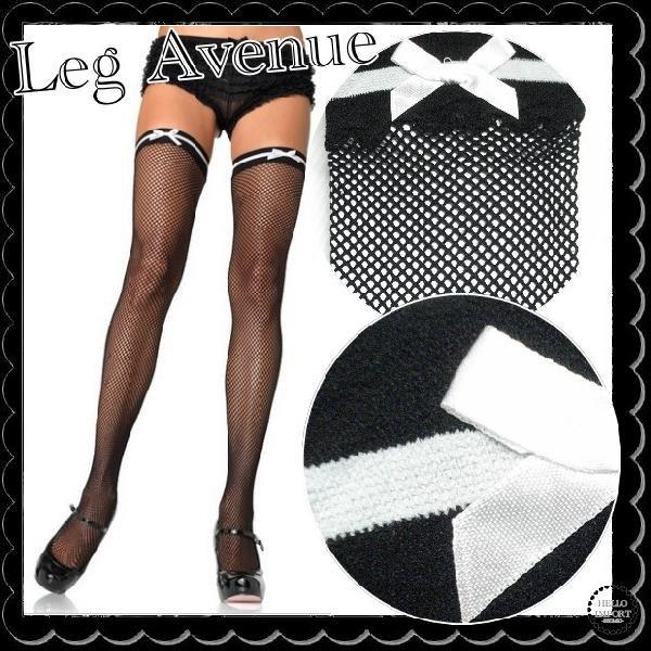 網フィッシュネット オーバーニーハイ ストッキング 黒 リボン クリックポスト送料無料 /wosx0...