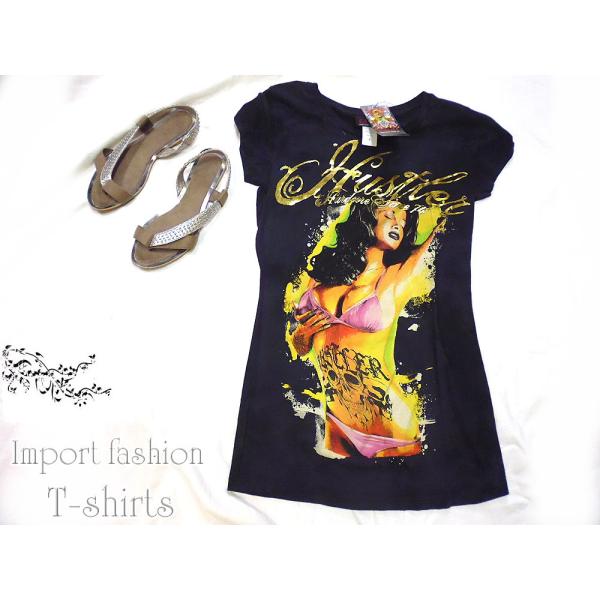 廃盤 入手困難 レアアイテム 半袖 Tシャツ レディース タイダイ染め HUSTLER アメリカ フ...