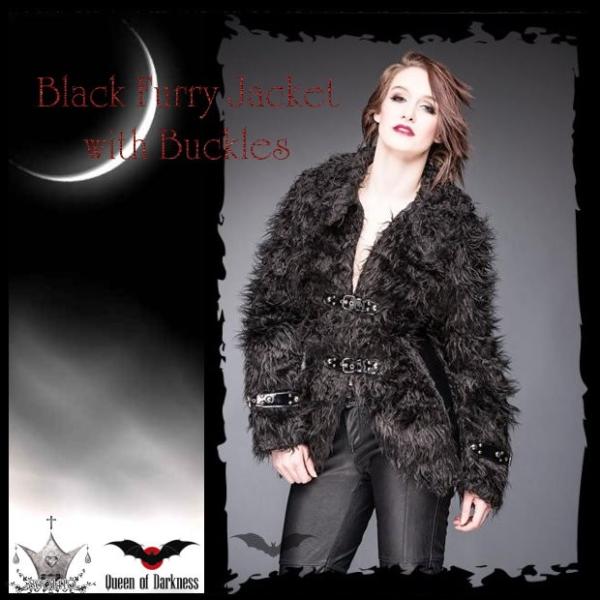 訳あり グラムロック フェイクファー コート エナメルベルト飾り スタッズ レディース 服 ビジュア...