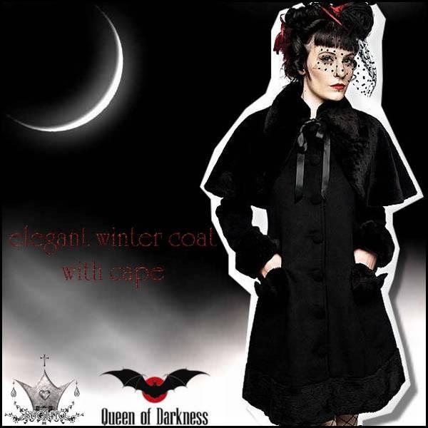 ゴシック＆ロリータ ケープ付きハートポケットのコート レディース ファッション 服 ゴスロリ  ビジ...
