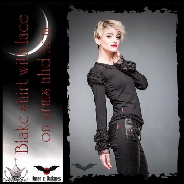 ゴシック ビジュアル カオス長袖 カットソー レディース トップス ダメージ ゴスロリ/wot241