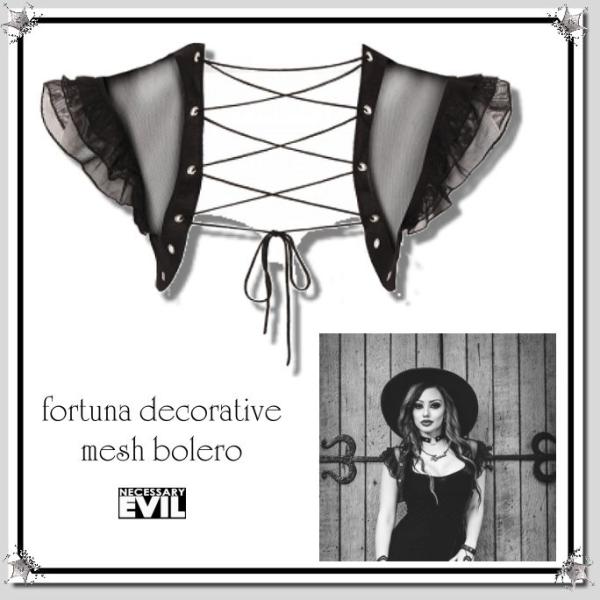 ゴシック ボレロ カーディガン 結婚式 パーティー お呼ばれ ティアード トップス / wot280