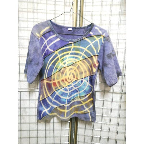 ネパール 半袖 タイダイ Tシャツ tee  レディース ユニセックス アジアンファッション/wot...