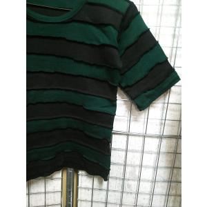 ネパール 半袖 ボーダー柄 Tシャツ tee ...の詳細画像1