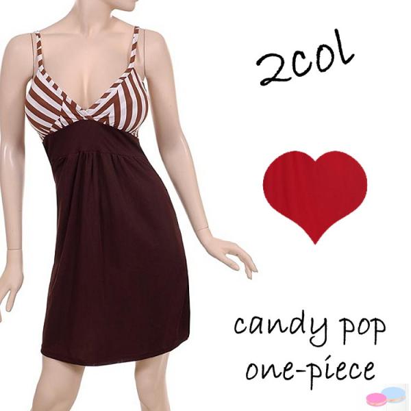 インポート キャミソール ワンピース LAファッション 服 バイカラー レディース インポート 可愛...