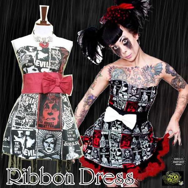 廃盤 レアアイテム パンク 服 ファッション ワンピース グロかわ ホラー レディース 入手困難 ビ...