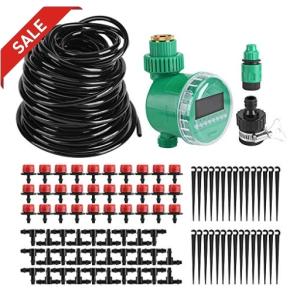 Yosoo 散水タイマー 25m 灌漑システム 自動散水機 タイマー 散水用 簡易 自動散水タイマーセット 水やりタイマー