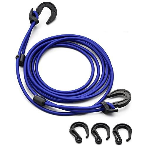 デイトナ(Daytona) バイク用 荷台 ゴムひも 長さ調整式 ストレッチ コード&amp;フック 3.5...