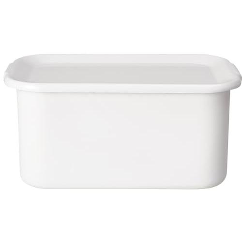 野田琺瑯(Nodahoro) 保存容器 ホーロー 耐熱 角型 レクタングル 深型 LLサイズ 琺瑯蓋...