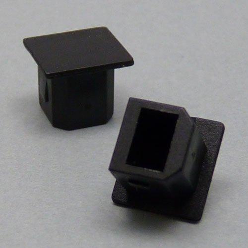 テクノベインズ USB-Bタイプ用 キャップ(黒)つまみなし 6個/パック USBBCAPK-B0-...