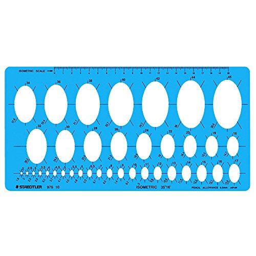 ステッドラー(STAEDTLER) テンプレート だ円定規 1枚 976 10