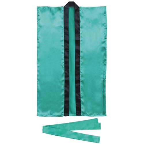 アーテック サテンロングハッピ 緑 S(ハチマキ付) 001143