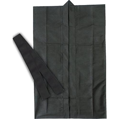 アーテック ロングハッピ不織布 黒 S(ハチマキ付) 001173