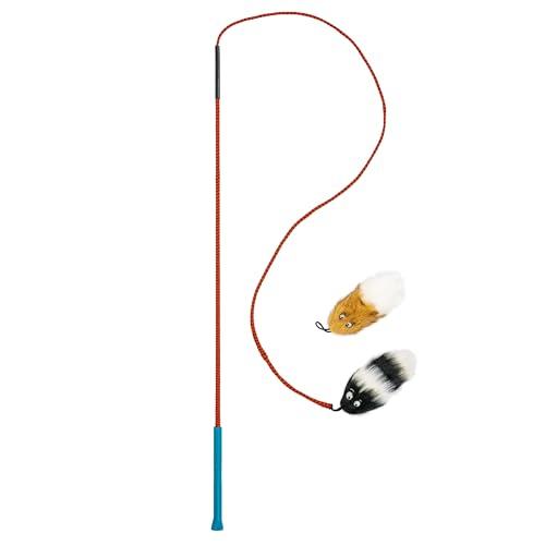 kyjen 犬用釣竿おもちゃ テイルティーザー (ポール&amp;2個)