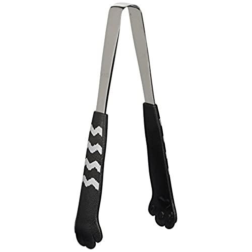 田辺金具 卓上トング きゃっちだにゃん しま 黒 1214