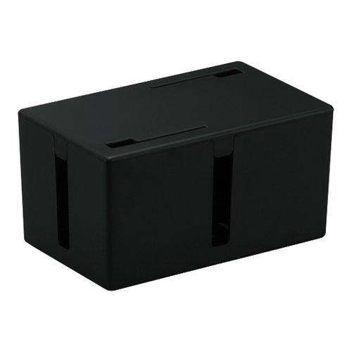 バッファロー BUFFALO ケーブルボックス 電源タップ&amp;ケーブル収容 Sサイズ ブラック BST...