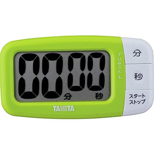 タニタ キッチン 勉強 学習 タイマー マグネット付き 大画面 100分 グリーン TD-394 G...