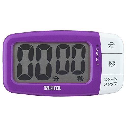 タニタ(Tanita) キッチン 勉強 学習 タイマー マグネット付き 大画面 100分 パープル ...