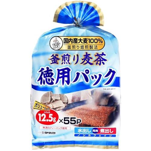 伊勢惣 釜煎り麦茶徳用パック55P 12.5g×55P