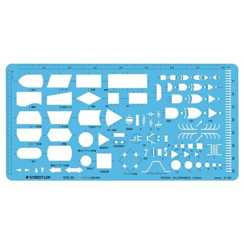 ステッドラー(STAEDTLER) テンプレート マイコン設計定規 1枚 976 25