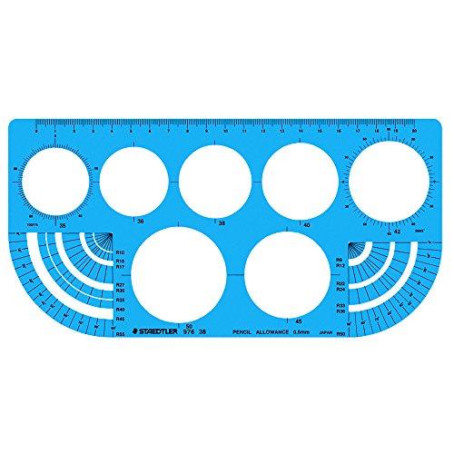 ステッドラー(STAEDTLER) テンプレート 円 円周定規 1枚 976 38