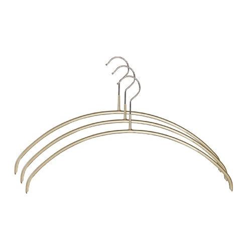 MAWA すべり落ちないマワハンガー 人体ハンガー 3本組 ゴールド 110558